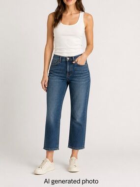 J. Crew Billie Demi Boot Crop denim
